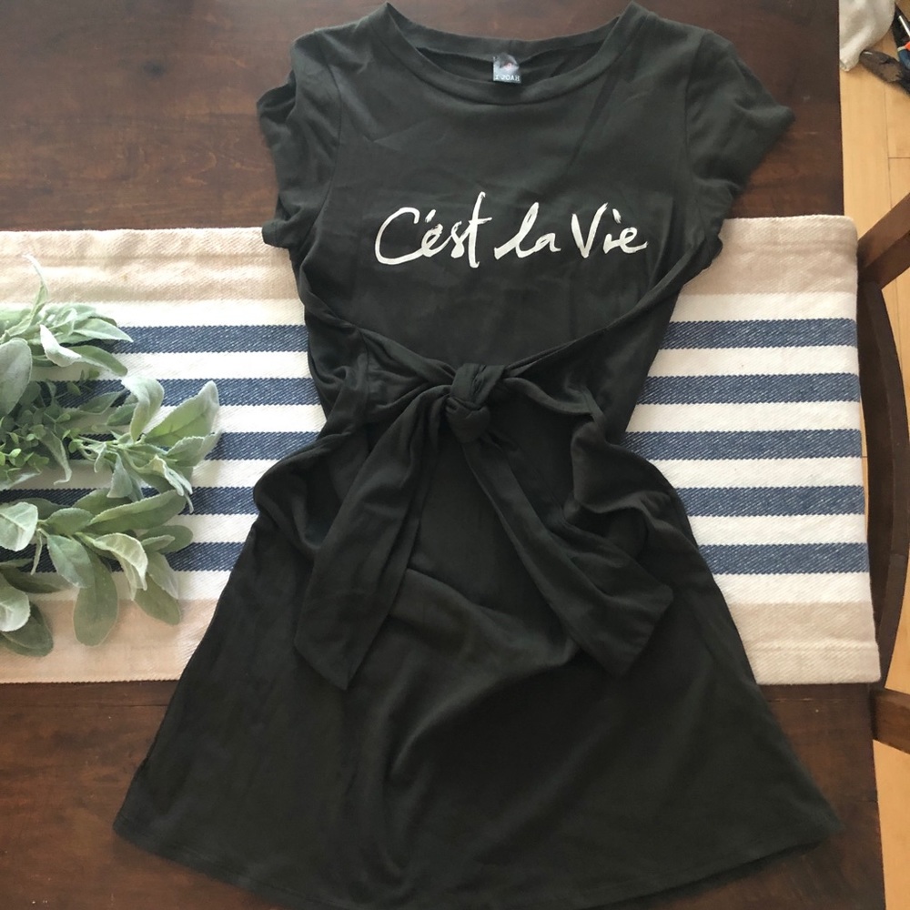 Charcoal T Shirt Dress